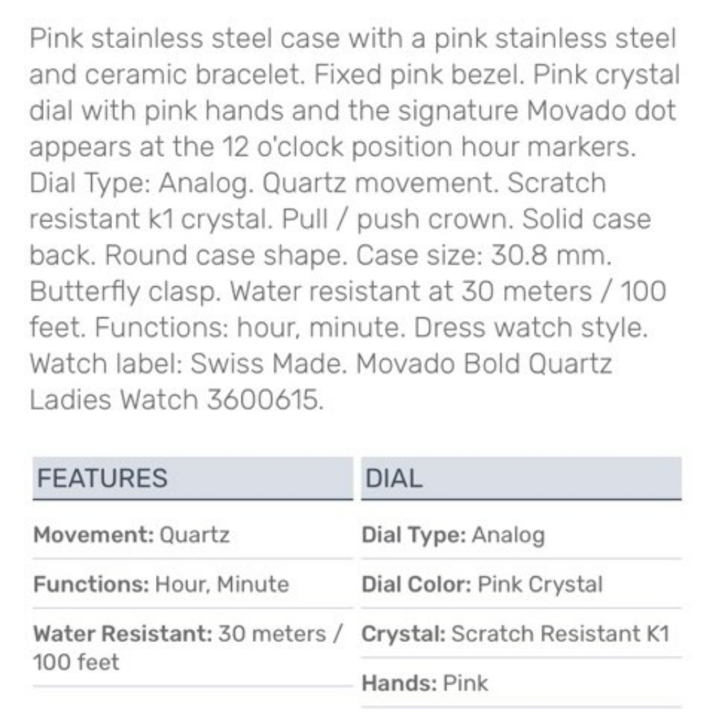 Movado Watch - Picture 4 of 9